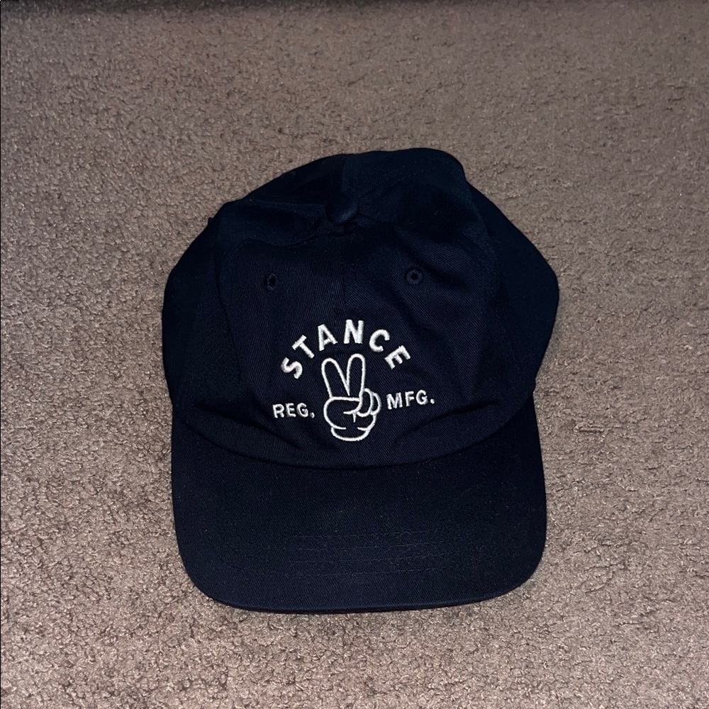 Stance Navy Blue Cap with Peace Sign